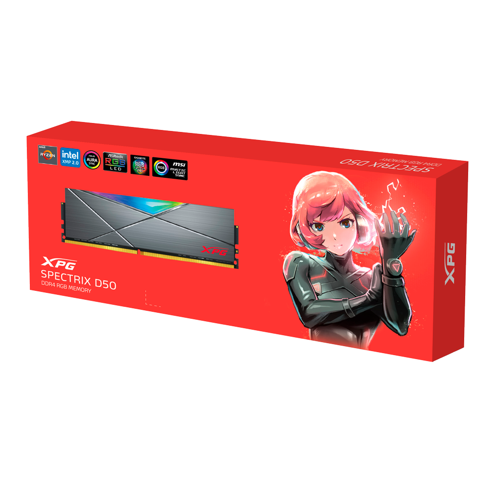 Ram DDR4 Adata 8GB 3200Mhz XPG Spectrix D50 RGB