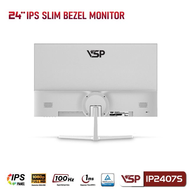 Màn hình VSP IP2407S - 24 inch - FHD / IPS / 100Hz / 1ms - WHITE