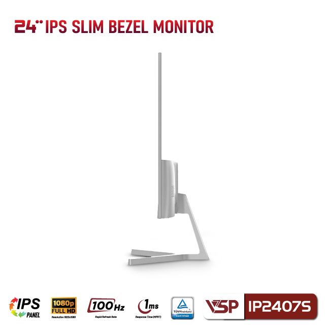 Màn hình VSP IP2407S - 24 inch - FHD / IPS / 100Hz / 1ms - WHITE
