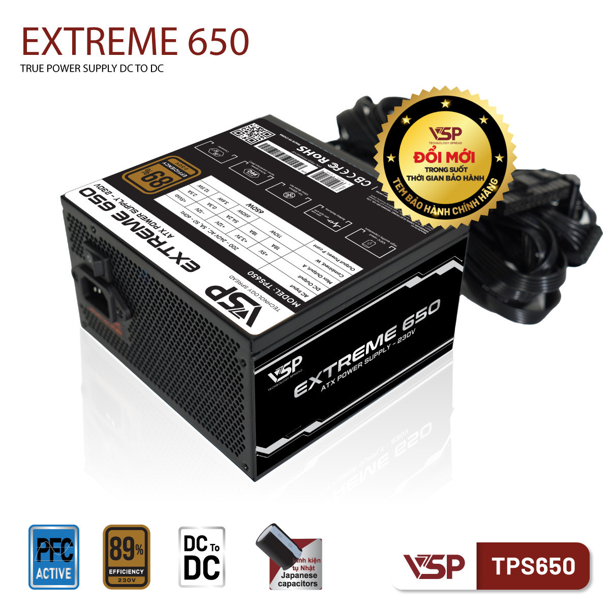 Bộ nguồn VSP Extreme TPS650 - 650W