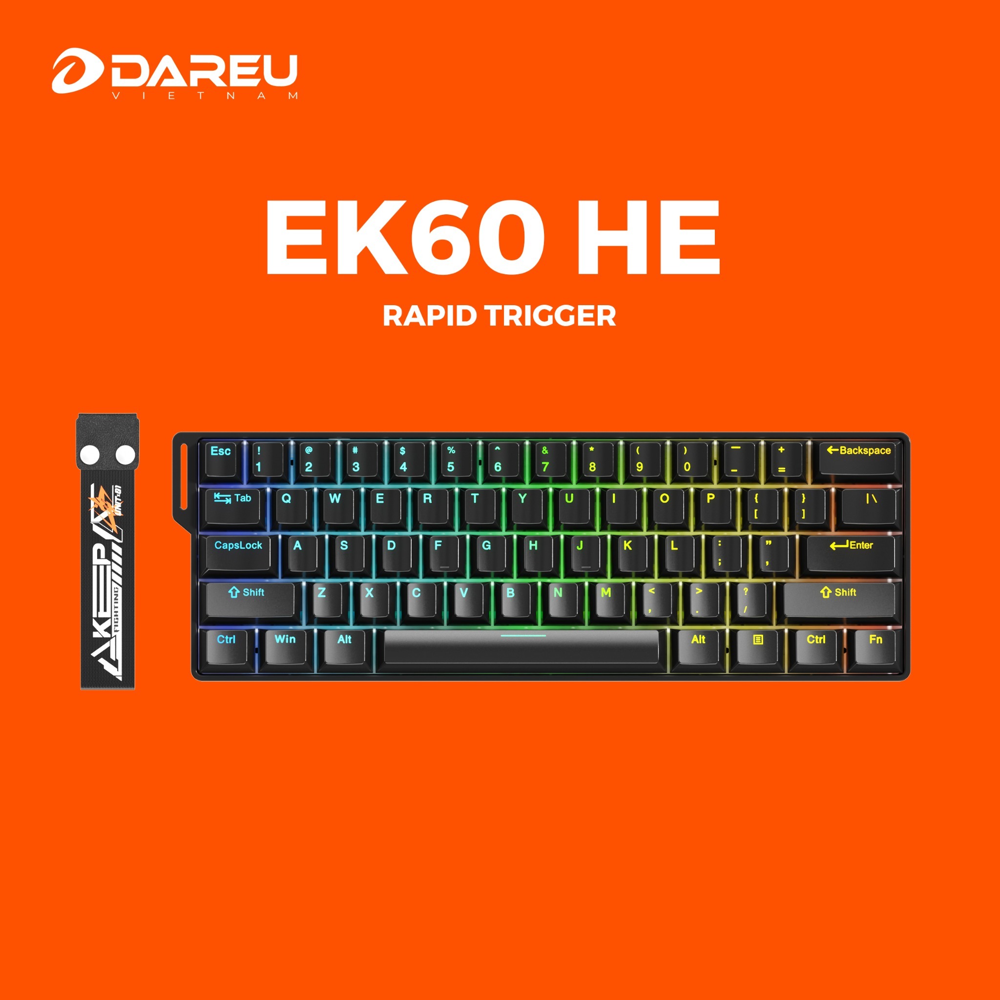 🧧SALETET - Bàn phím cơ Rapid Trigger DAREU EK60 HE