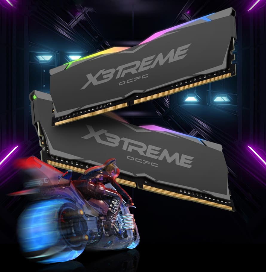 Ram 16GB X3treme Aura RGB - 3200Mhz DDR4 OCPC
