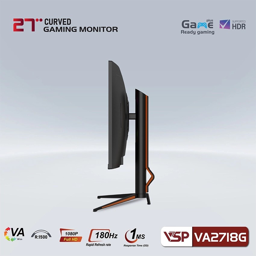 🧧SALETET - Màn hình Cong VSP VA2718G - 27 inch - FHD / 180Hz / 1ms