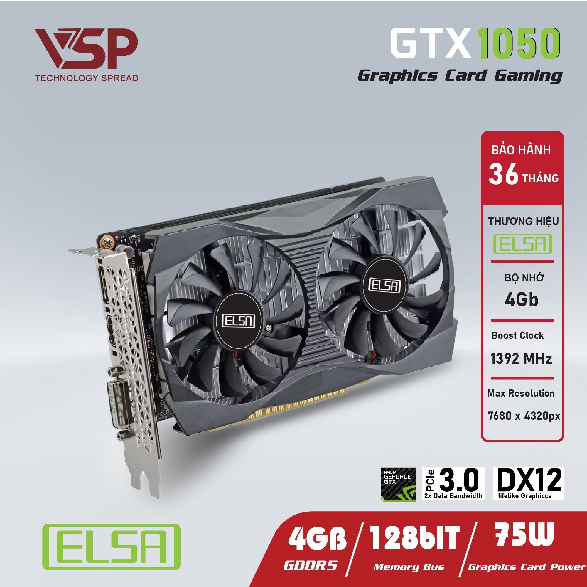 GTX 1050 ELSA - 4GB GDDR5