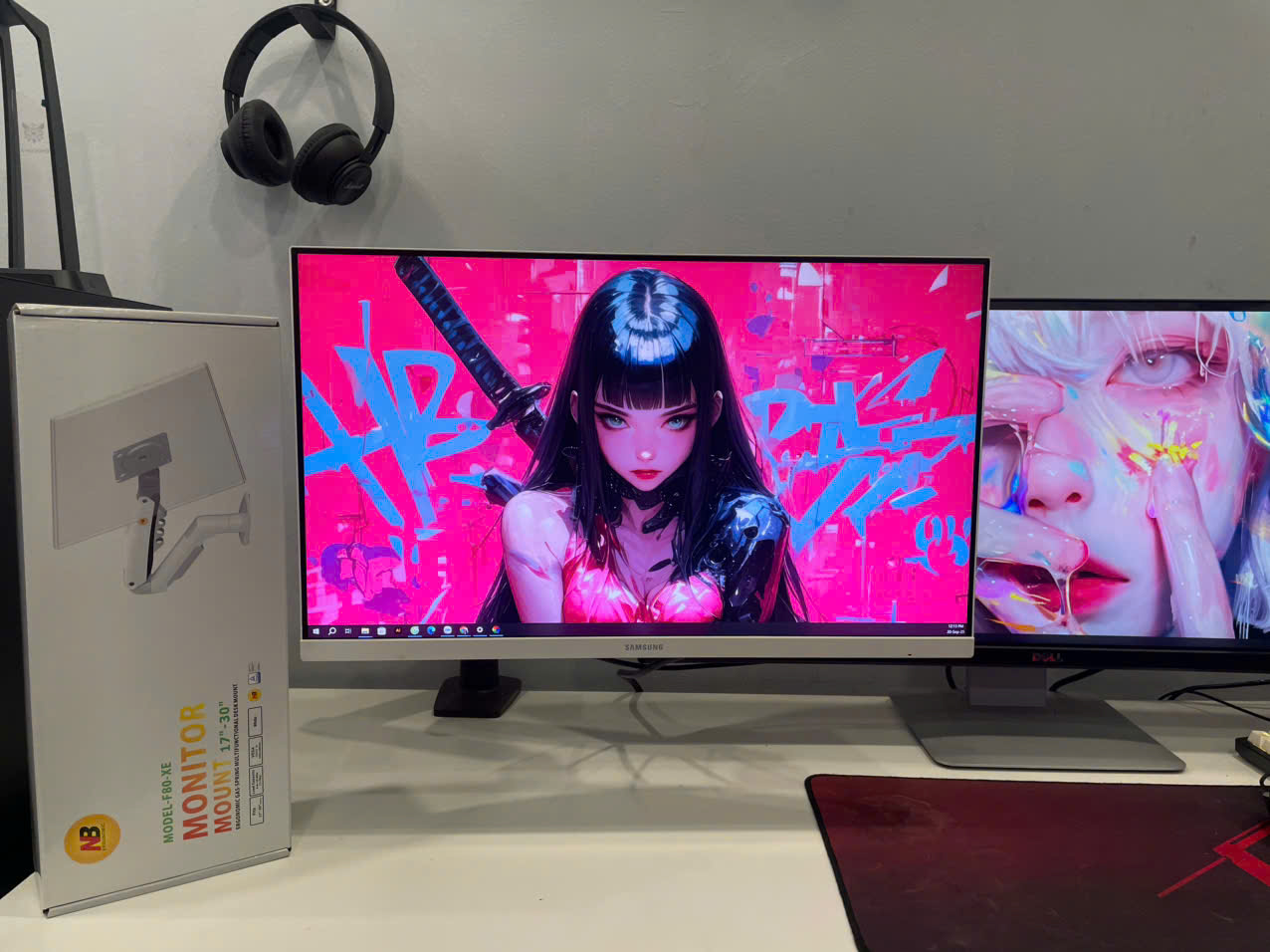 Màn hình 2K Samsung S24 H851QFN - 24 Inch - QHD / 60Hz / 5ms (+ Kèm Arm White NEW)