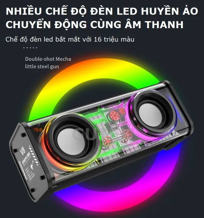 Loa V8 Armour Dual Bluetooth Speaker