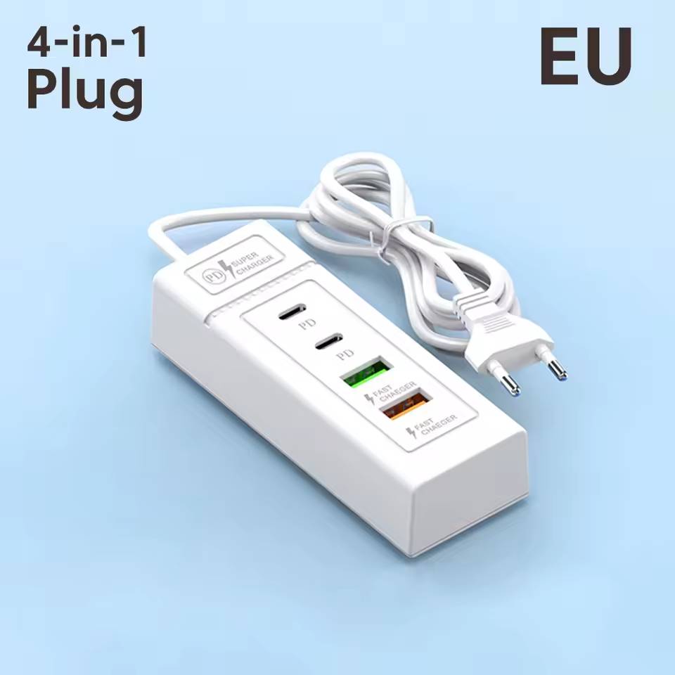 Bộ Sạc Nhanh Đa Cổng 2 USB / 2 USB Type-C