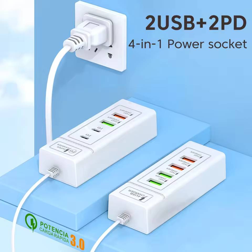 Bộ Sạc Nhanh Đa Cổng 2 USB / 2 USB Type-C