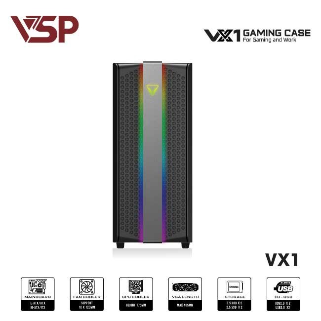 Vỏ Case Chuyên Workstation và Gaming VSP VX1