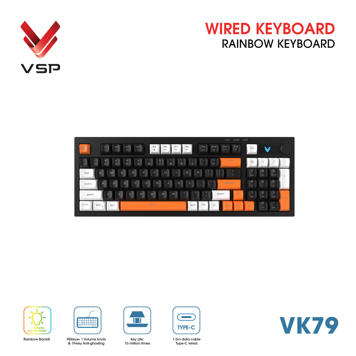 🧧SALETET - Bàn Phím Giả Cơ VSP VK79