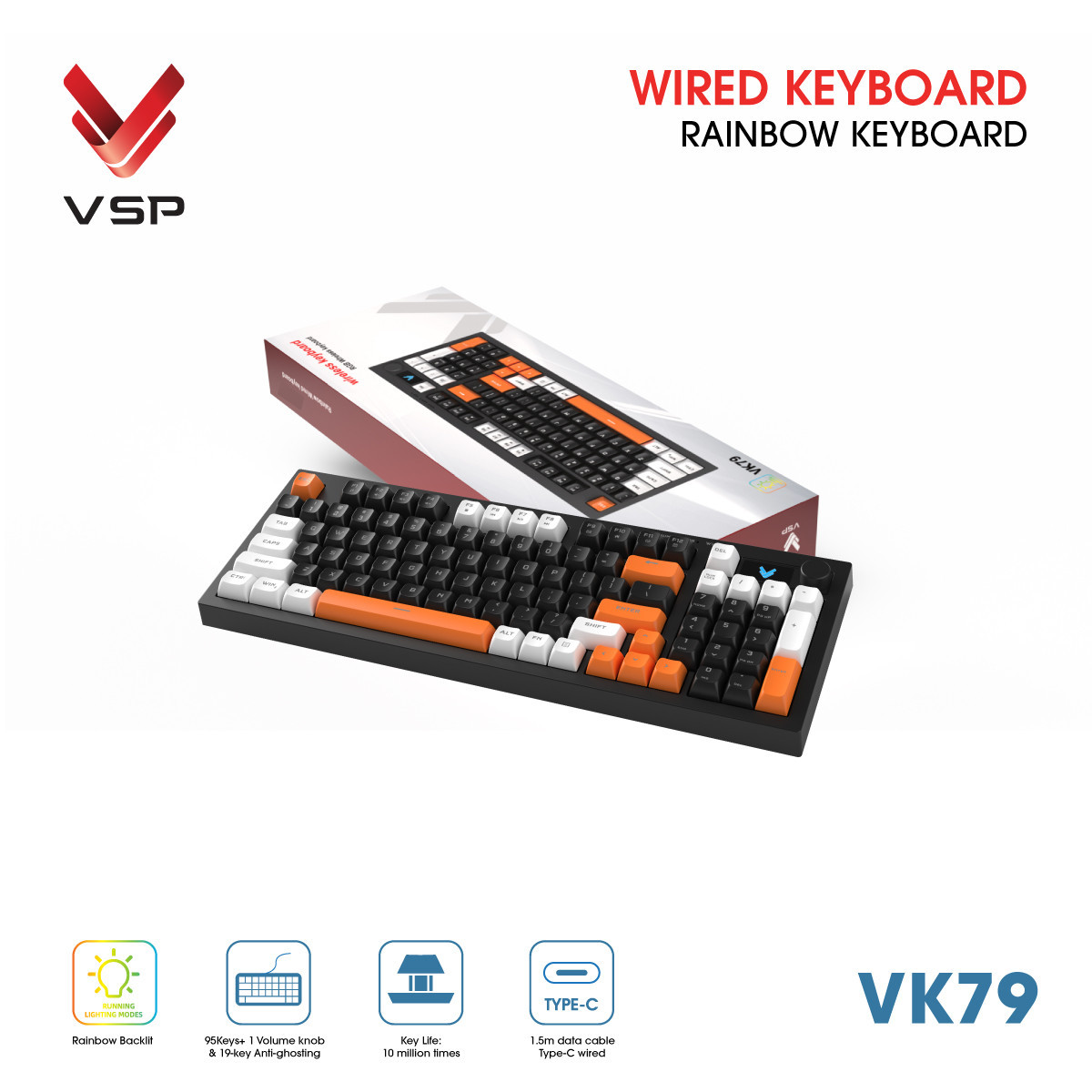 🧧SALETET - Bàn Phím Giả Cơ VSP VK79
