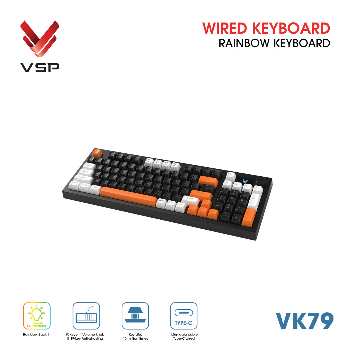 🧧SALETET - Bàn Phím Giả Cơ VSP VK79