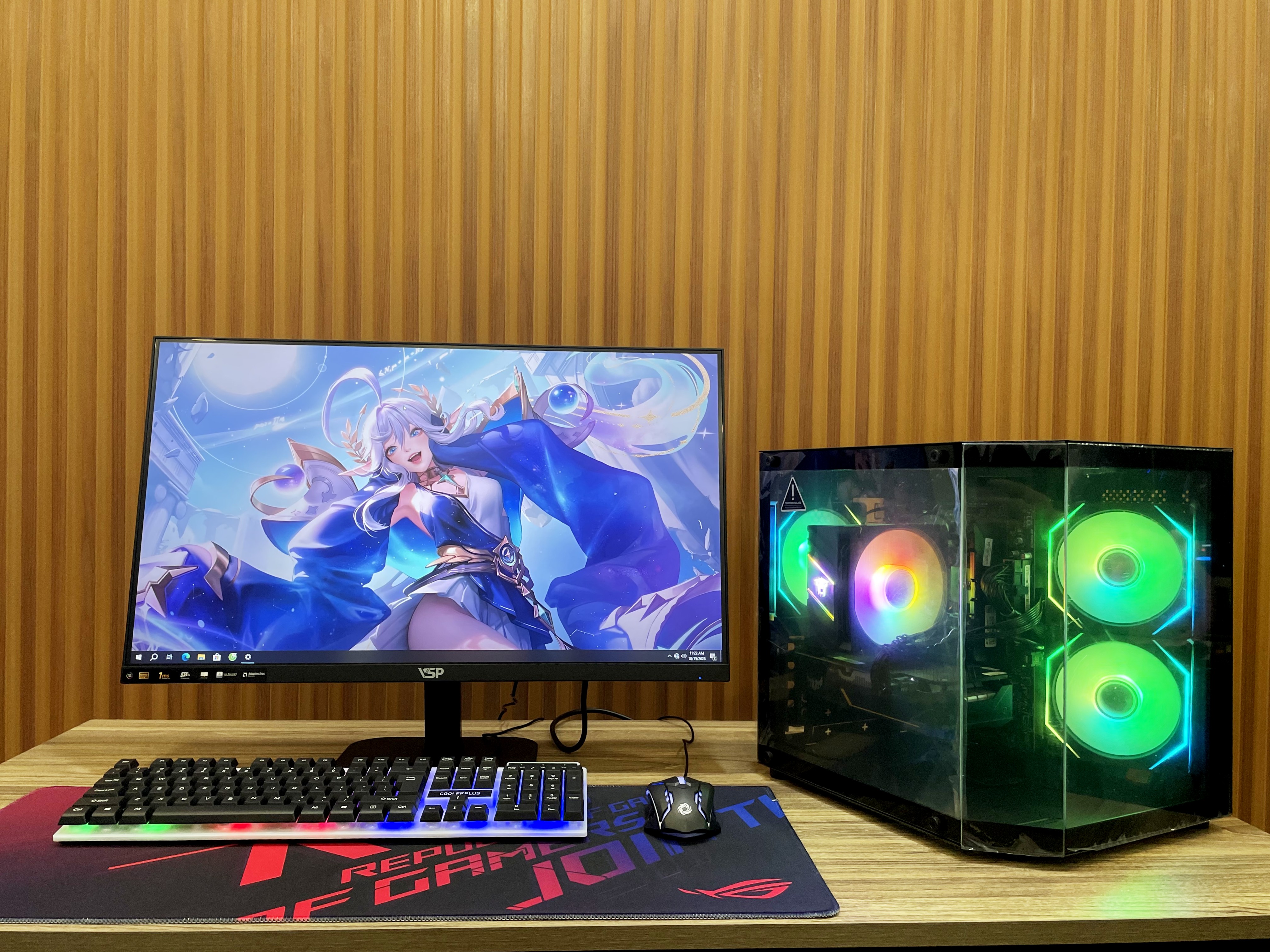 Bộ PC Gaming _ I5-10400F / GTX 1660 Super / 256Gb / 16Gb _ Màn 27" IPS 120Hz