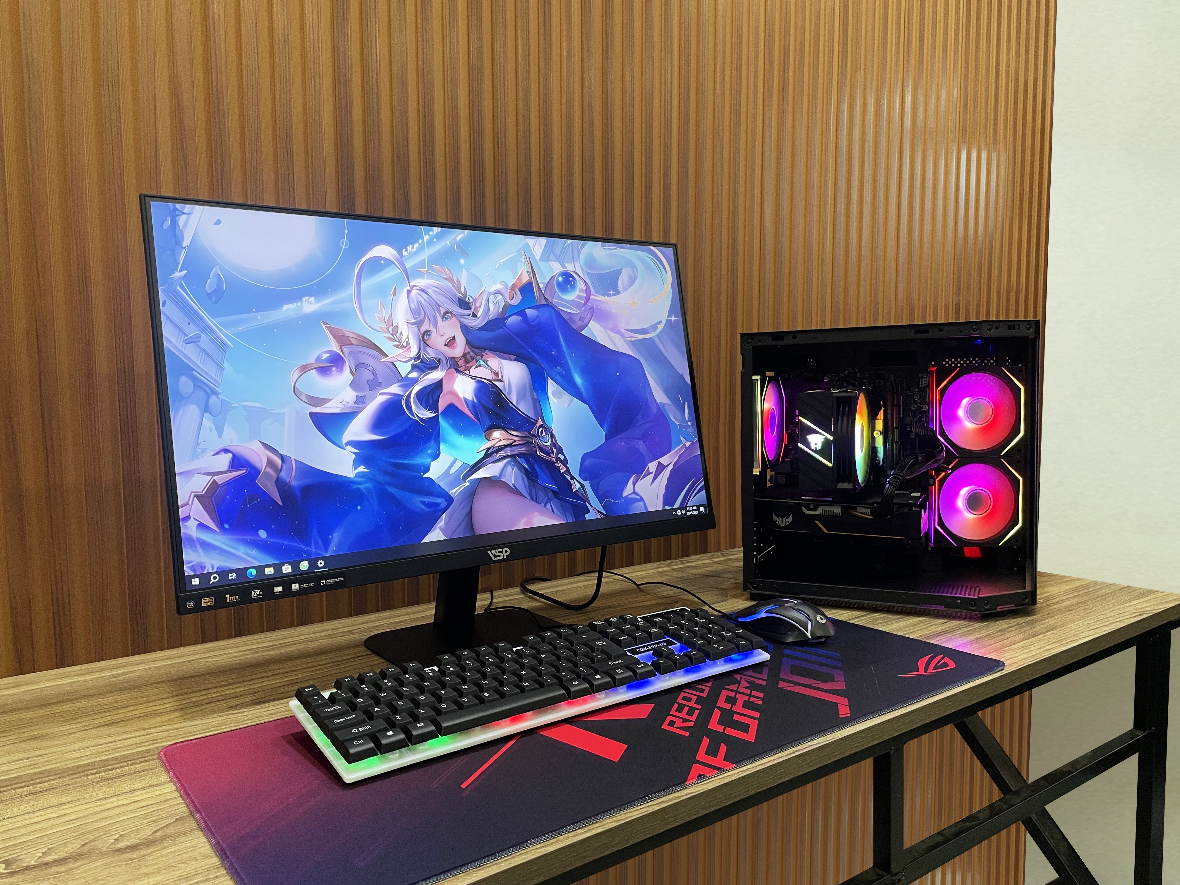 Bộ PC Gaming _ I5-10400F / GTX 1660 Super / 256Gb / 16Gb _ Màn 27" IPS 120Hz