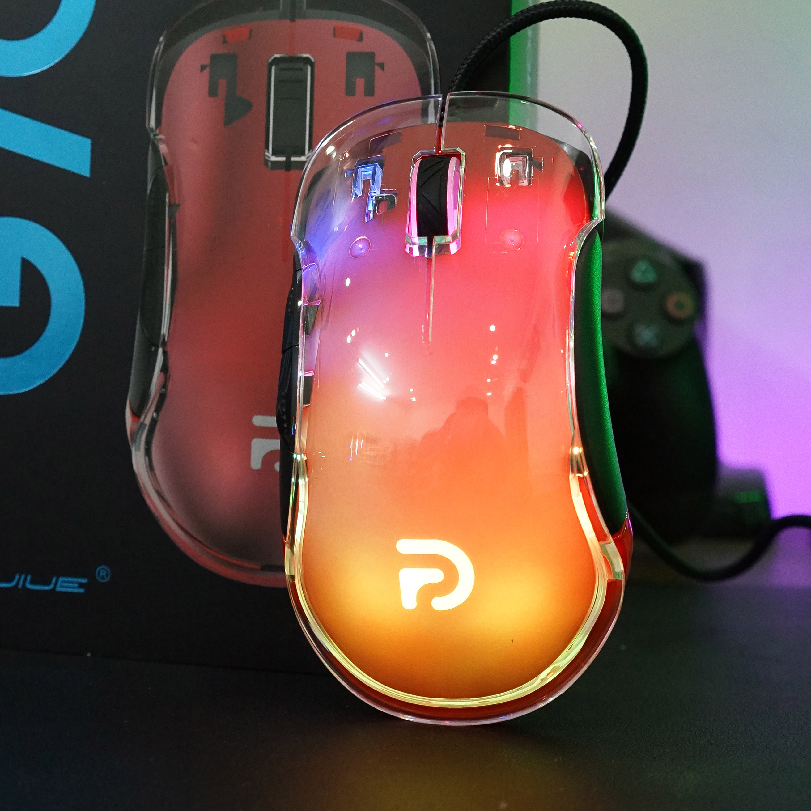 🧧SALETET - Chuột Gaming Có Dây G702 CRYSTAL Led RGB - RED