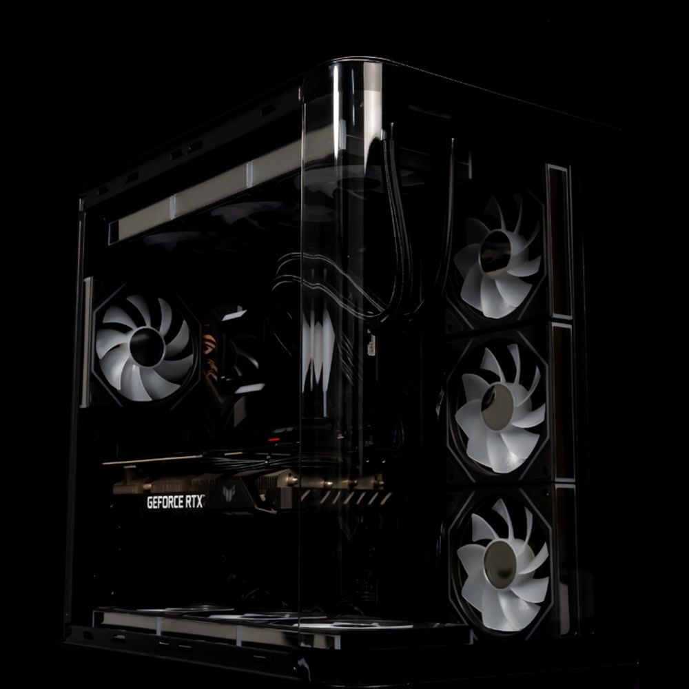 Thùng máy Case Leopard AC-01 - Đen | Hồ cá, kính cong