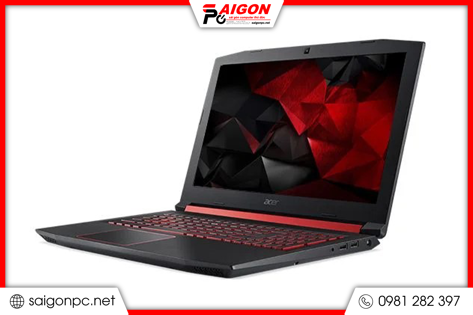 Laptop Gaming Acer Nitro AN515 - 15.6 inch FHD / i5-8300H / GTX 1050 4G / 16GB / 256GB m2