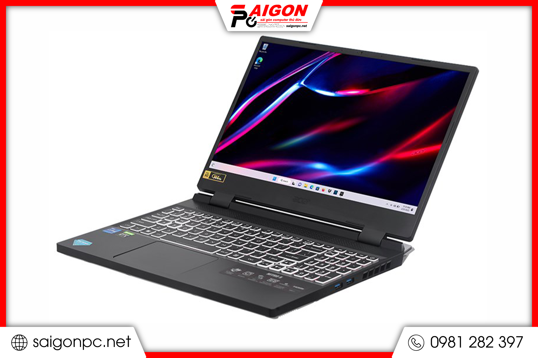 Laptop Acer Nitro 5 Tiger Gaming AN515 - 15.6" FHD / RTX 3050 Ti 4G /  i7-12700H / 16GB / 512GB m2