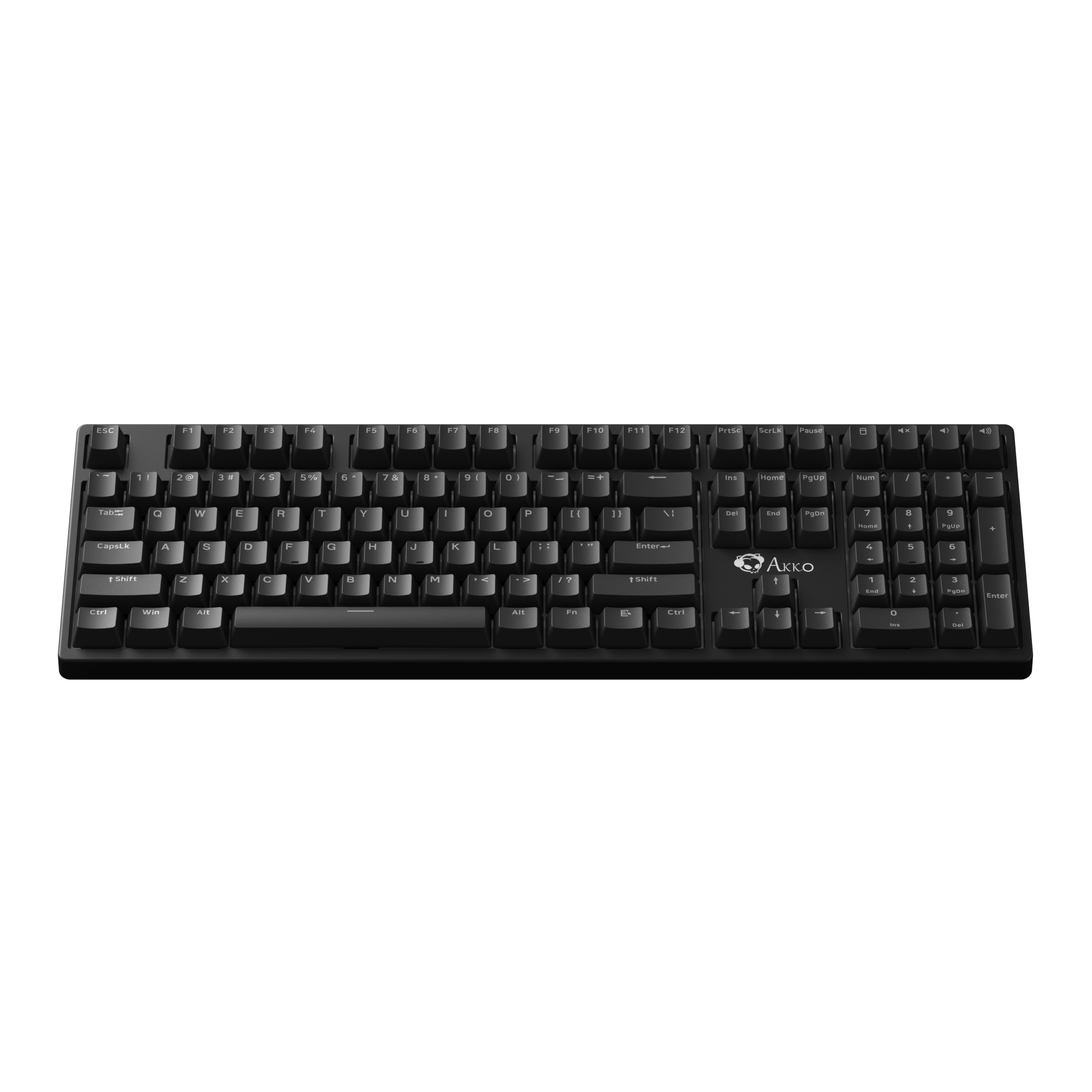 Bàn phím cơ Akko 3108 SR Black Shine Through | Switch Akko Blue (clicky)