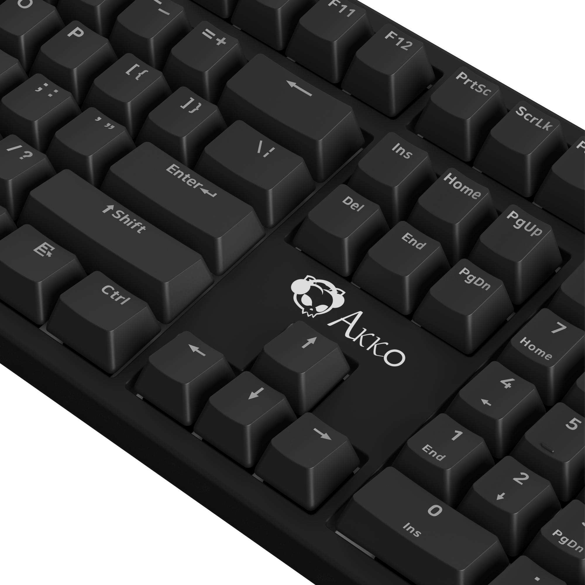 Bàn phím cơ Akko 3108 SR Black Shine Through | Switch Akko Blue (clicky)