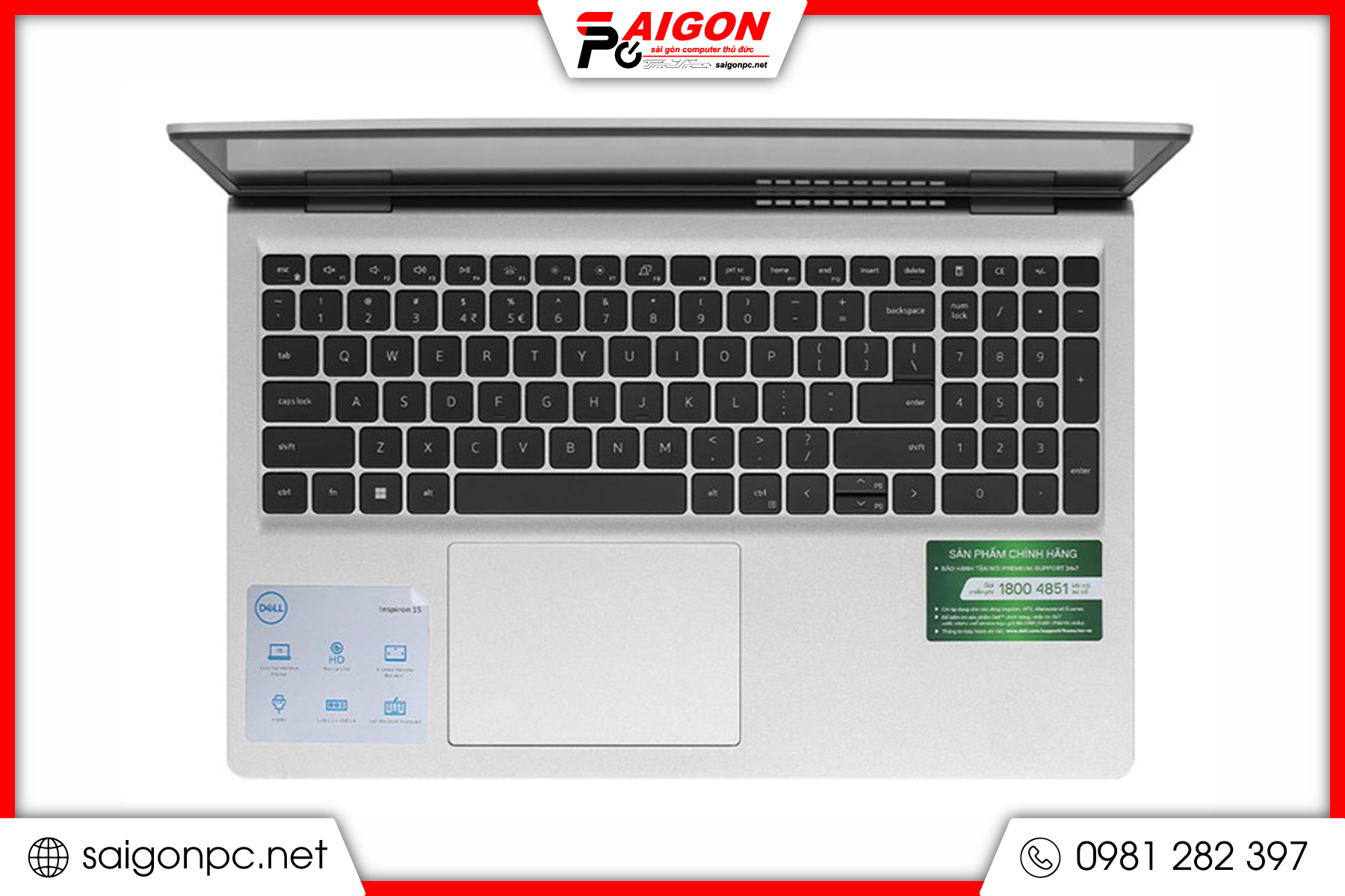 Laptop Dell Inspiron 15 3530 - 15.6" FHD / i5-1334U / 16GB / 512GB - Bạc