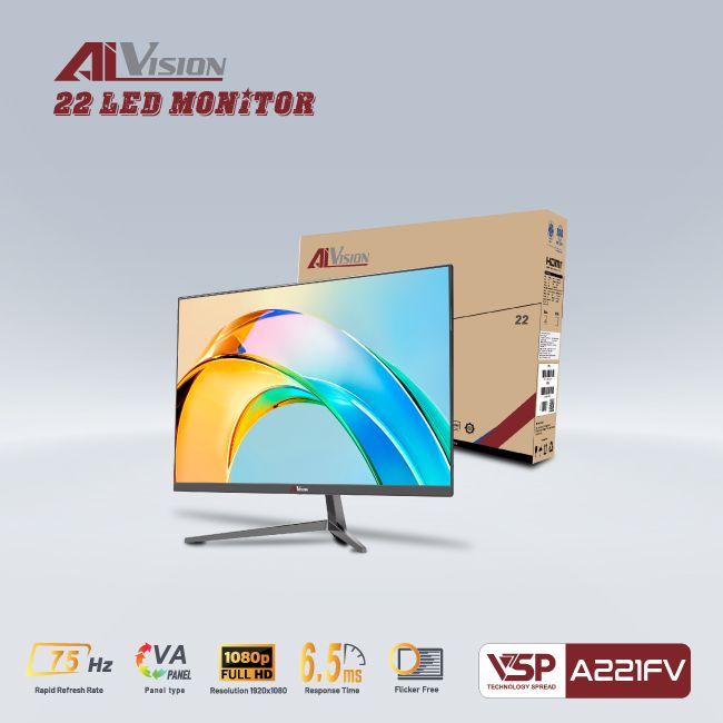 Màn hình VP VSP A221FV - 22 inch - FHD / 75Hz / 6.5ms