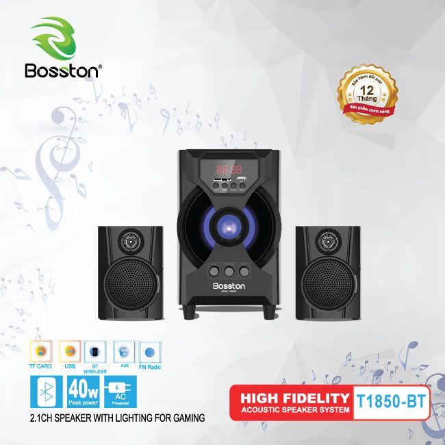 Loa Bluetooth Bosston 2.1 T1850-BT