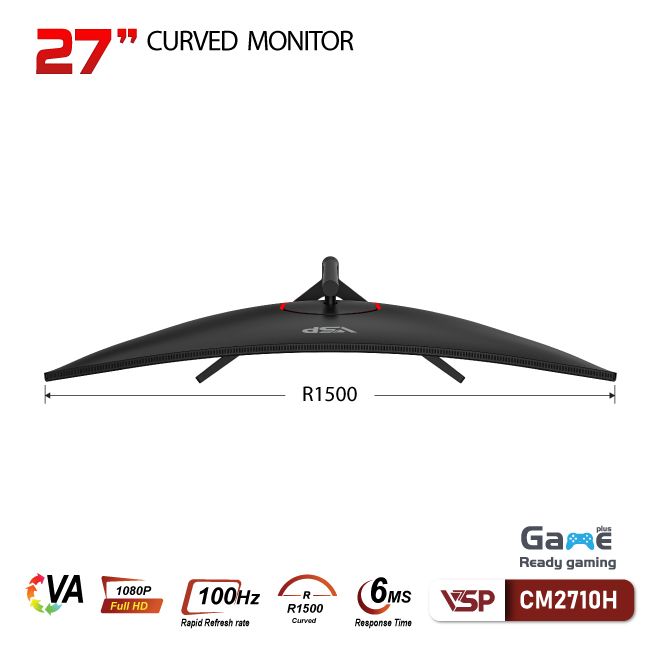 Màn hình Cong VSP CM2710H - 27 inch - FHD / 100Hz / 6ms