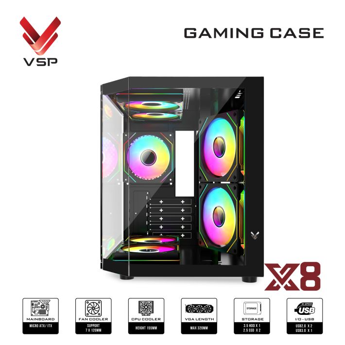VỎ CASE MÁY TÍNH X8