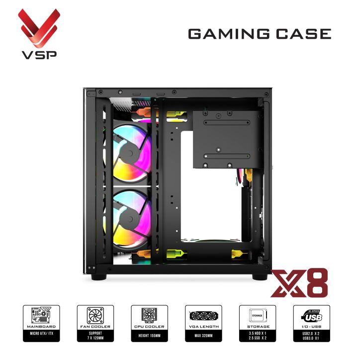 VỎ CASE MÁY TÍNH X8