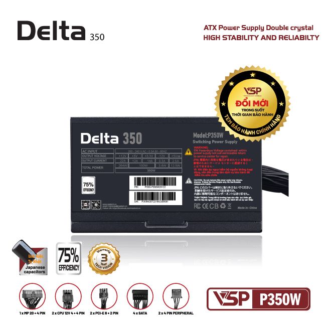Nguồn Máy Tính VSP DELTA P350W