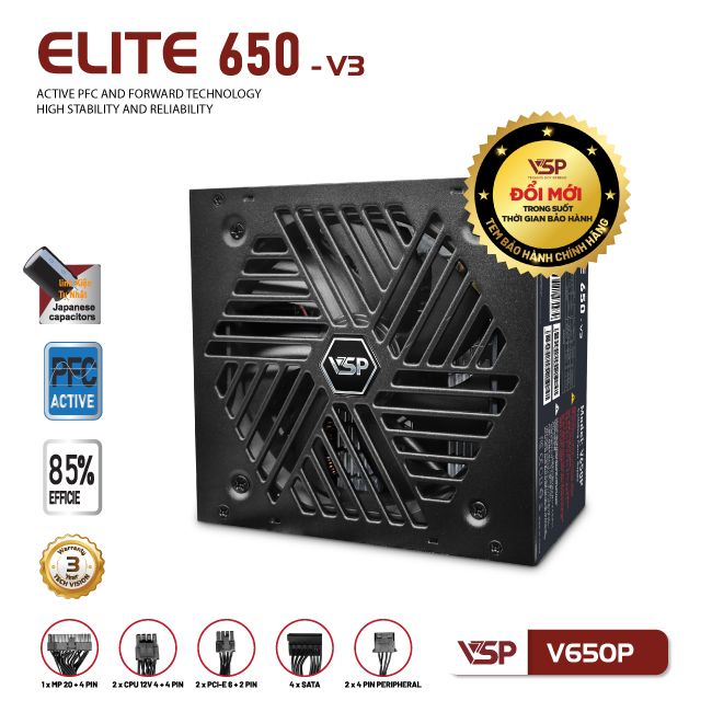 Nguồn VSP 650W V650P - V3