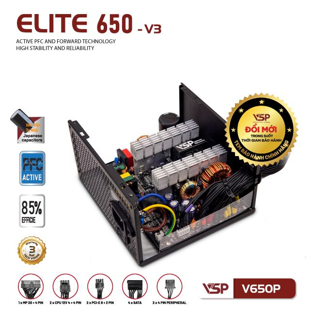 Nguồn VSP 650W V650P - V3