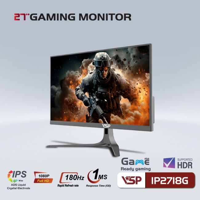 Màn hình VSP IP2718G - 27 inch - FHD / 180Hz / 1ms / IPS