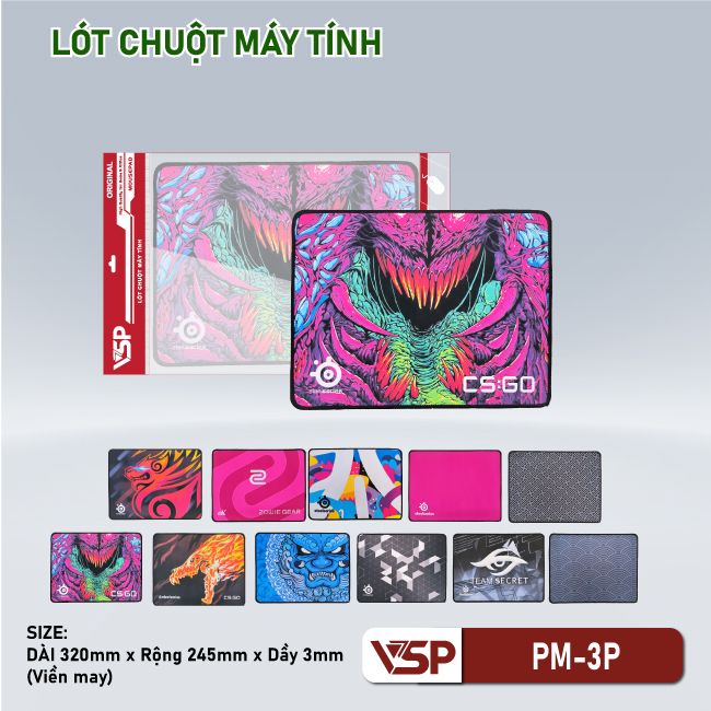 LÓT CHUỘT GAMING SIZE TRUNG PM-3P