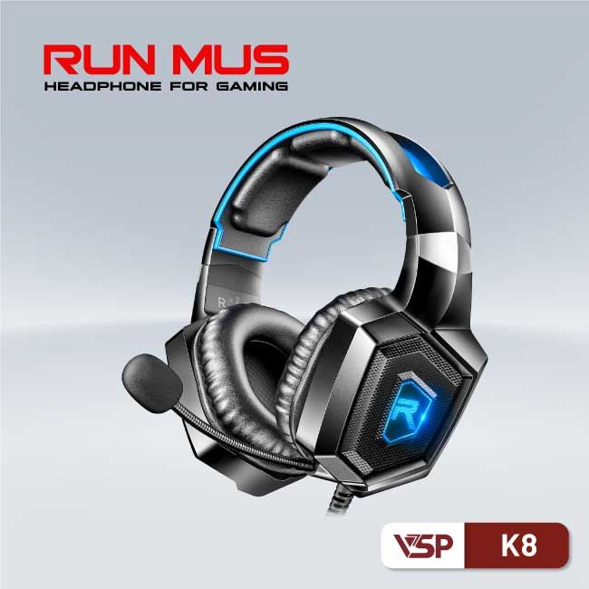 TAI NGHE LED RUN MUS - K8