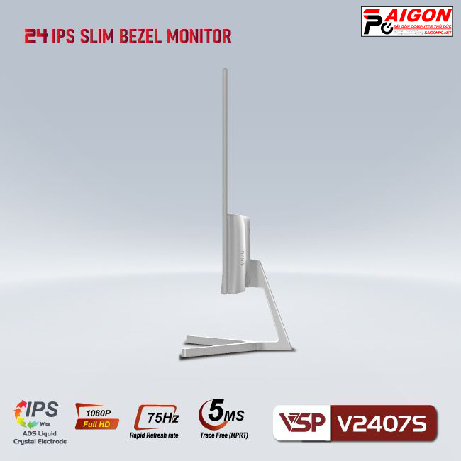 Màn hình VSP V2407S - 24 inch - FHD / IPS / 75Hz / 5ms - WHITE