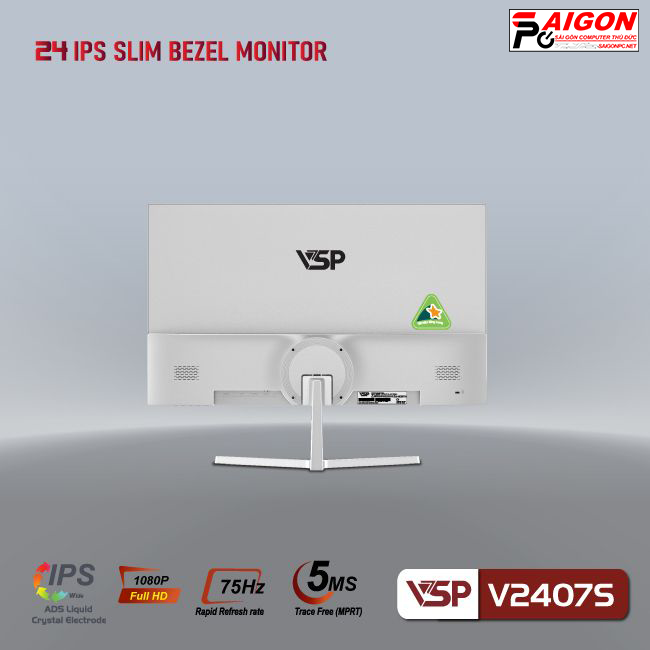 Màn hình VSP V2407S - 24 inch - FHD / IPS / 75Hz / 5ms - WHITE