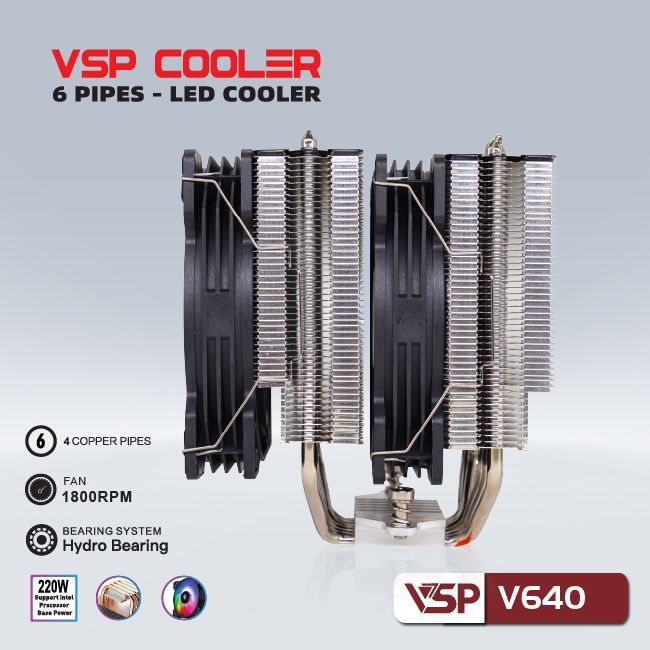 Tản nhiệt CPU VSP Cooler V640