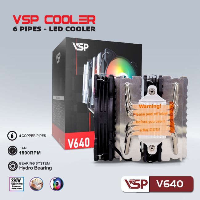 Tản nhiệt CPU VSP Cooler V640