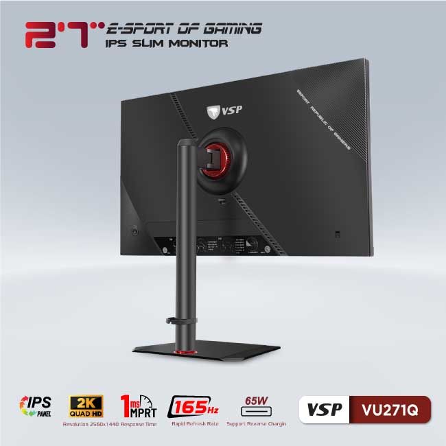 Màn hình VSP VU271Q - 27 inch - QHD 2K / 165Hz / 1ms / IPS
