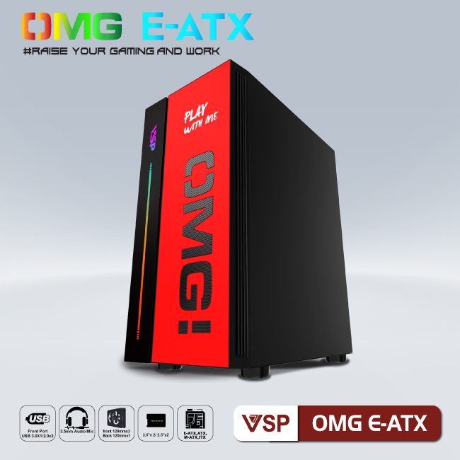 Case VSP LED Gaming OMG E-ATX