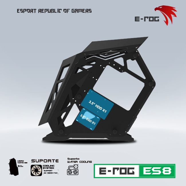CASE VSP ESPORT REPUBLIC OF GAMERS ES8 - Black