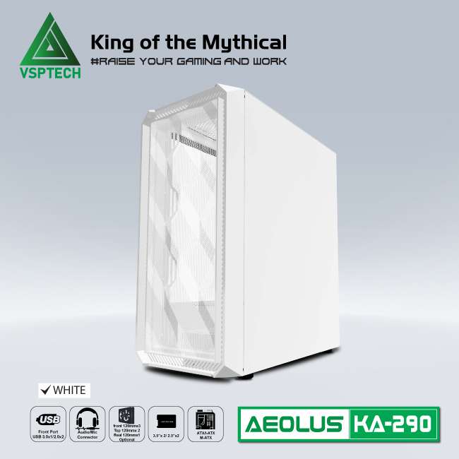 Case Gaming VSPTECH KA290 - WHITE