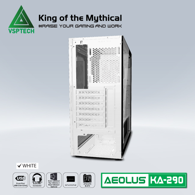 Case Gaming VSPTECH KA290 - WHITE