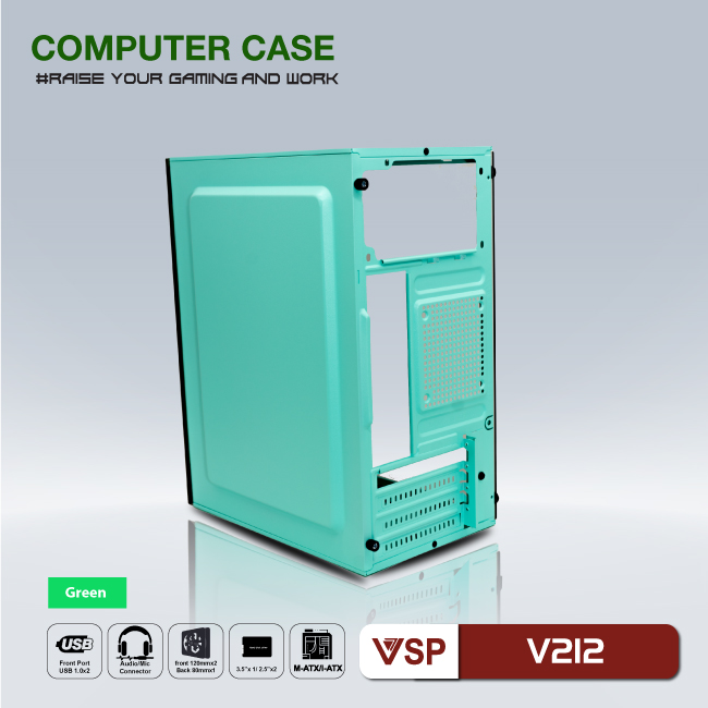 Case VSP V212 - Pink/Green