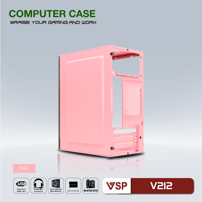 Case VSP V212 - Pink/Green