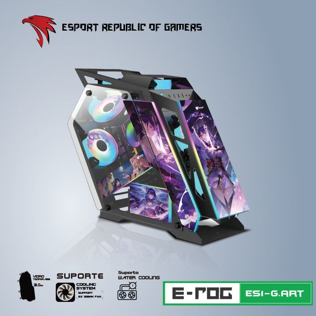 CASE VSP ESPORT REPUBLIC OF GAMERS ES1 - black