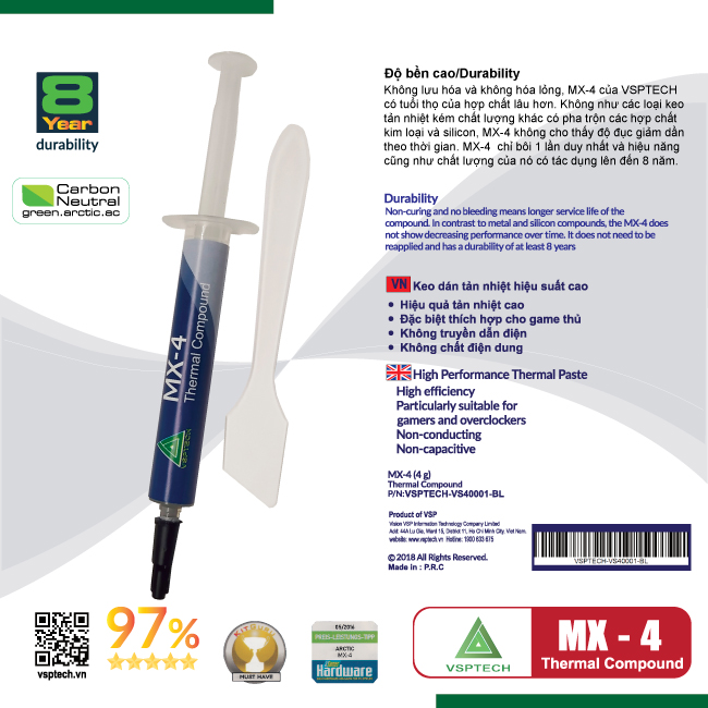 Keo tản nhiệt hiệu năng cao Thermal MX-4