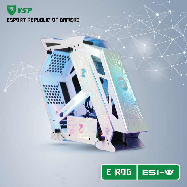CASE VSP ESPORT REPUBLIC OF GAMERS ES1 - WHITE/BLUE